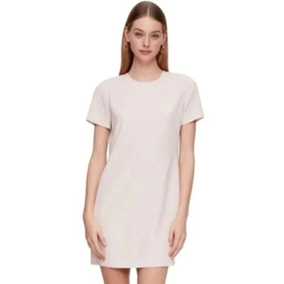 Aritzia Babaton Patricio Japanese Matte Crepe Mini Short Sleeve A-line Dress 4. - Picture 1 of 16